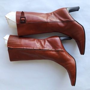 Amalfi leather mid-calf boots